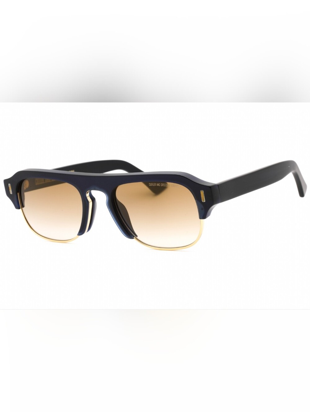 Cutler and Gross CG1353S,Navy Blue / Brown Gradient, Size56X20X145